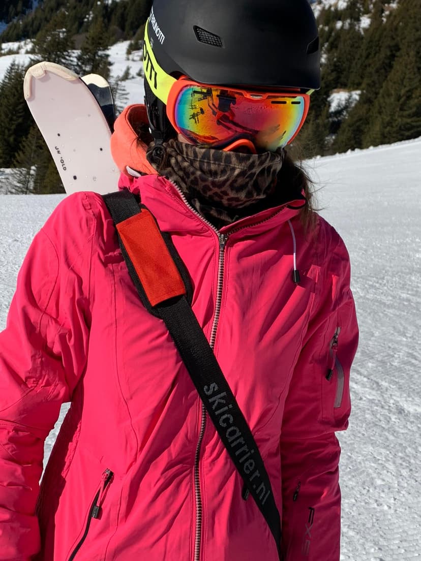 Skicarrier in actie